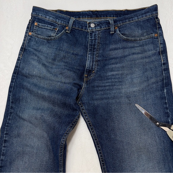 Levi’s 505 Blue Jeans Men’s 38x34 Regular Fit 5 Pocket Red Tag - Picture 10 of 16